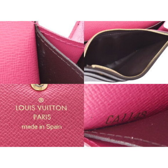 Louis Vuitton Monogram Portefeuille Emily Flower Rose Ballerine Leather - Picture 9 of 12